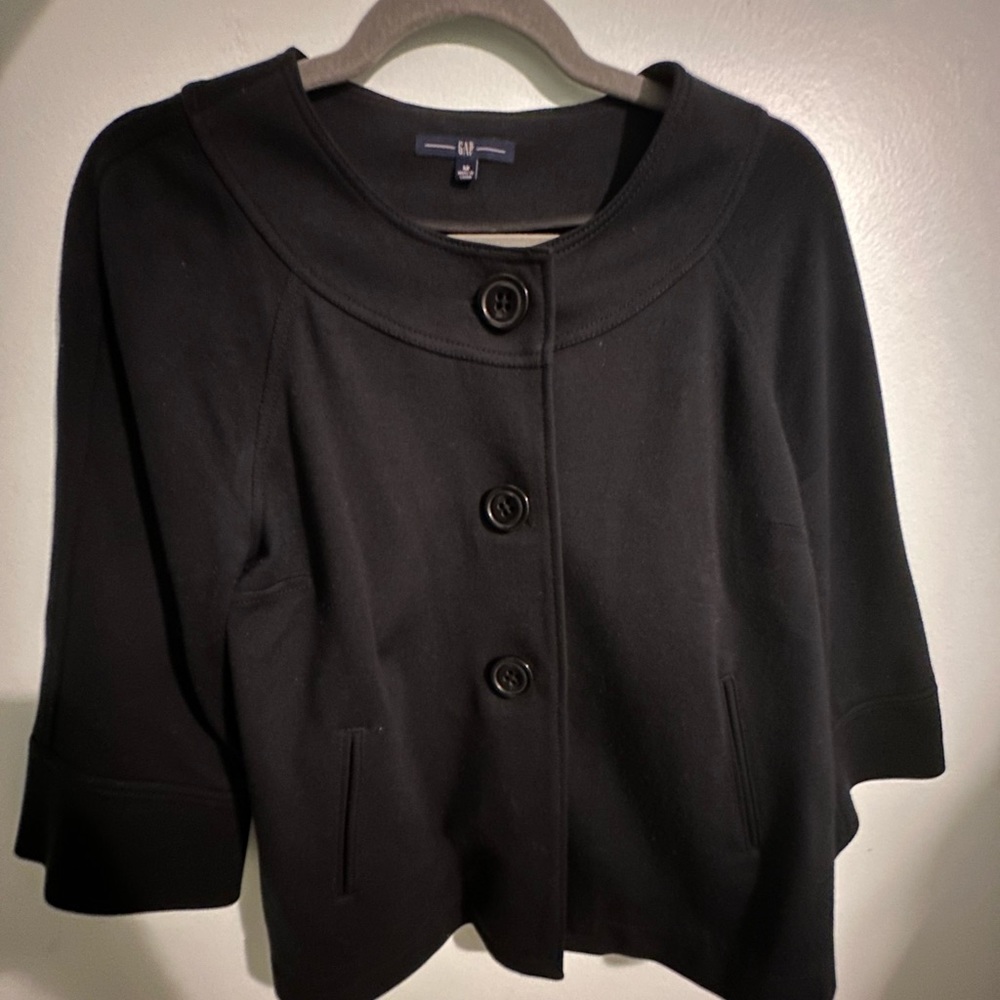 Black Button-Up Formal Jacket